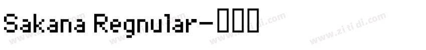 Sakana Regnular字体转换